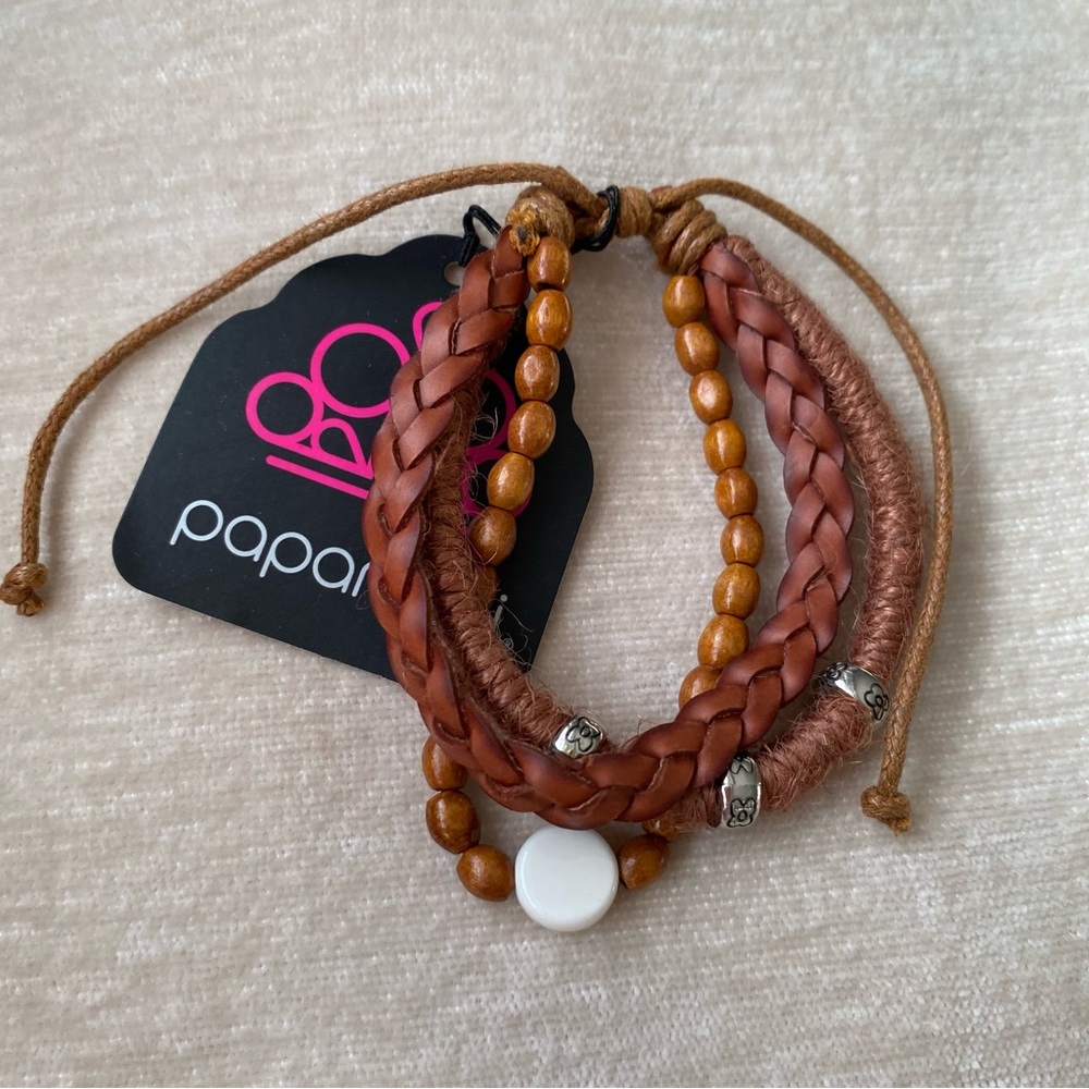 Paparazzi Jewelry Terrarium Terrain Brown Urban Pull String Brand New